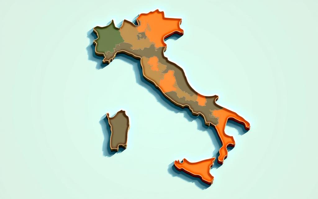 Mappa stilizzata della Toscana con le aree di copertura di Alba Connessa evidenziate